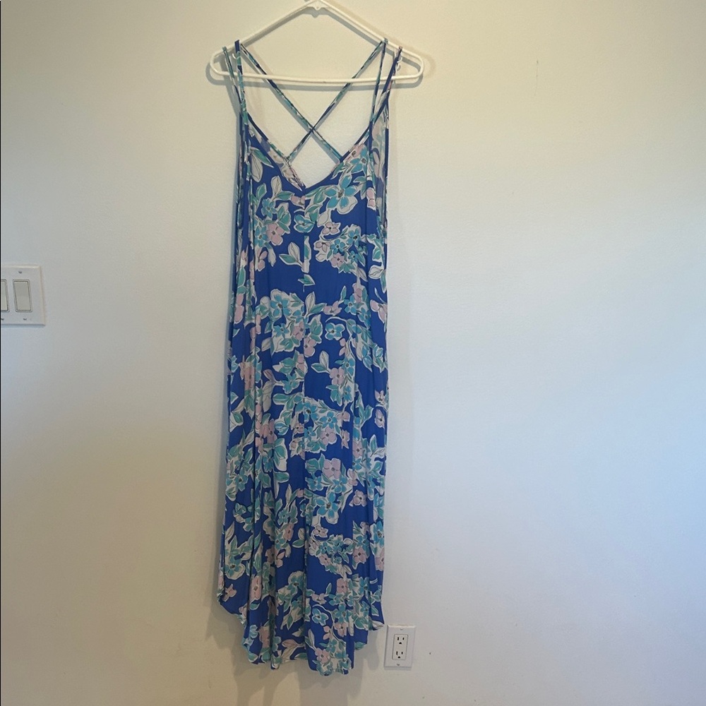 Final Touch Blue Floral Maxi Dress